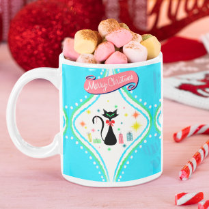 Mug Joyeux Noël Chat Siamois Rétro