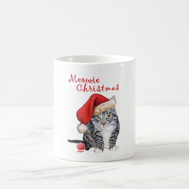 Mug Joyeux Noël chat tigré (Centre)