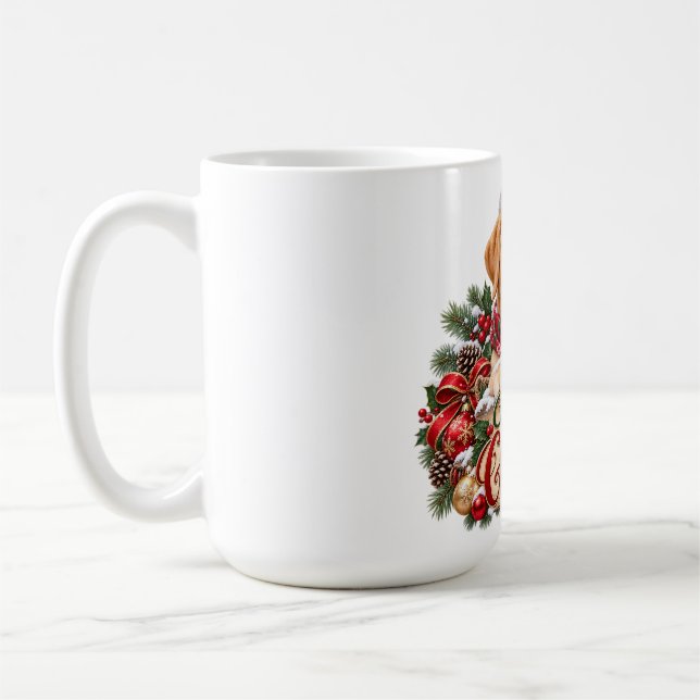 Mug Joyeux Noël Chien Labrador (Gauche)