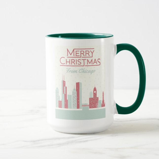 Mug Joyeux Noël de Chicago (Droite)