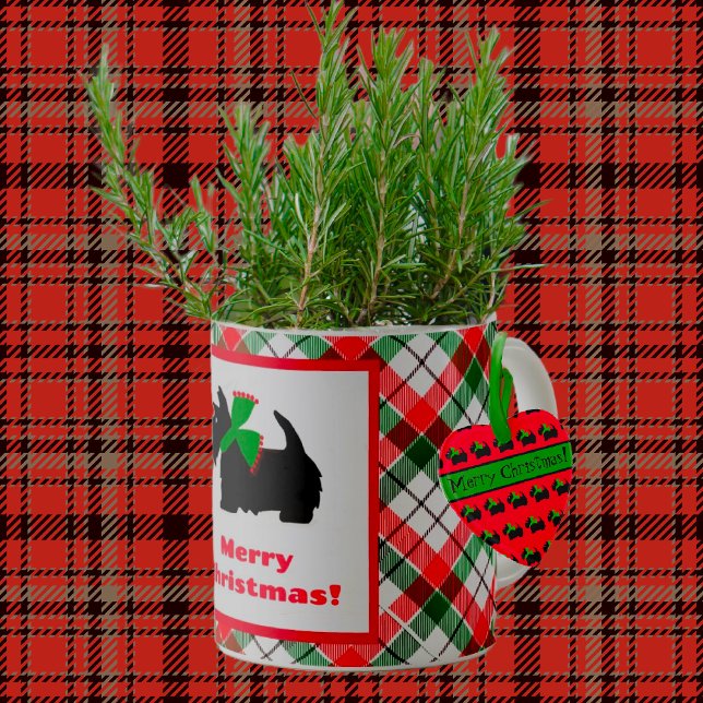 Mug Joyeux Noël de Chien écossais (Add a fresh rosemary plant and a mug becomes an instant thoughtful hostess gift!)