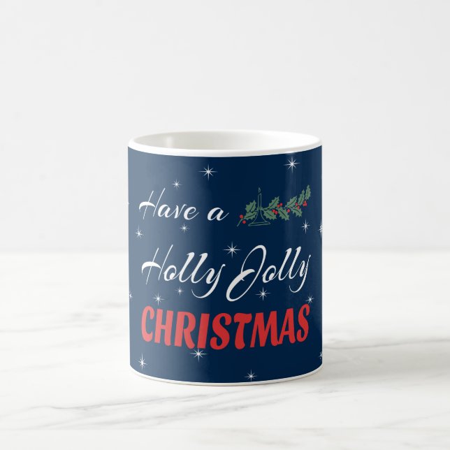 Mug Joyeux Noël de houx (Centre)