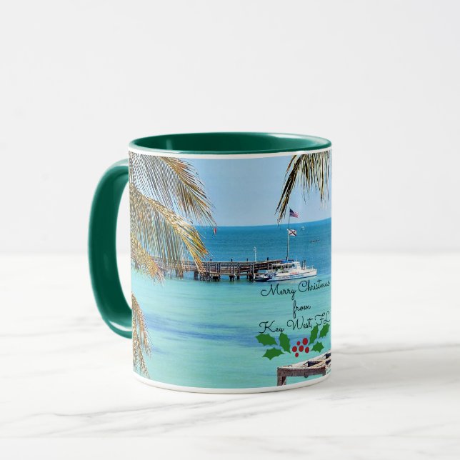 Mug Joyeux Noël de Key West (Devant gauche)