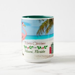 Mug Joyeux Noël de Miami, FL