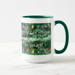 Mug Joyeux Noël de notre maison au vôtre !