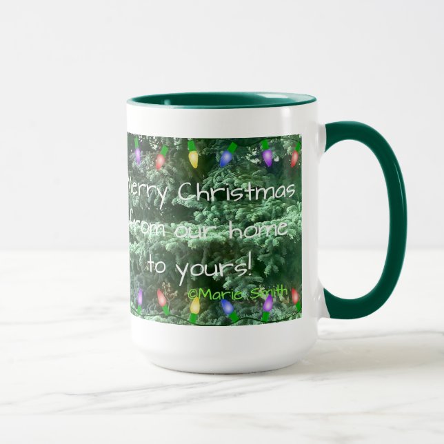 Mug Joyeux Noël de notre maison au vôtre ! (Droite)