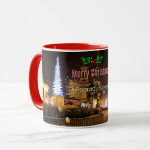 Mug Joyeux Noël de Poprad, Slovaquie