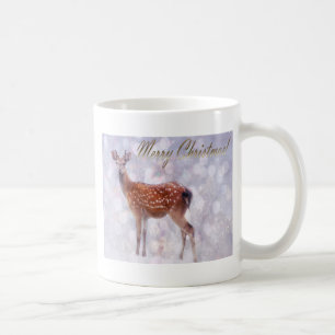 Mug Joyeux Noël des amis des cerfs en neige