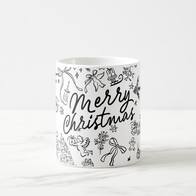 Mug Joyeux Noël Dessin à la main (Centre)