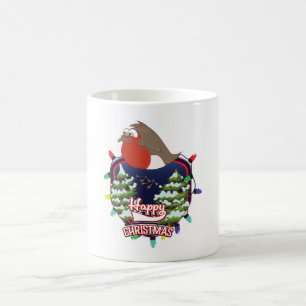 Mug Joyeux Noël dessin animé logo Robin