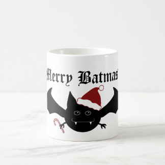 Mug Joyeux Noël drôle chauve-souris gothique pour les