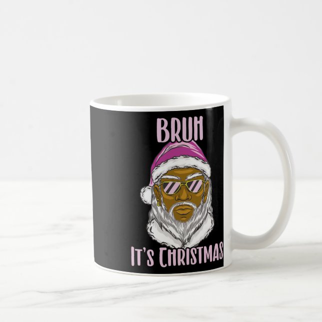 Mug Joyeux Noël Drôle Père Noël Mème Pour Frères (Droite)