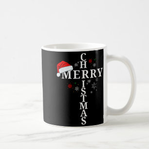 Mug Joyeux Noël drôle Xmas Croix Chrétien Neige