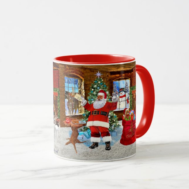 Mug Joyeux Noël du Père Noël (Devant droit)