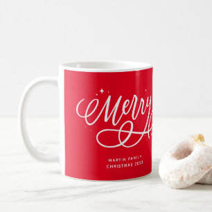 Mug Joyeux Noël écriture pétillante et bubbly