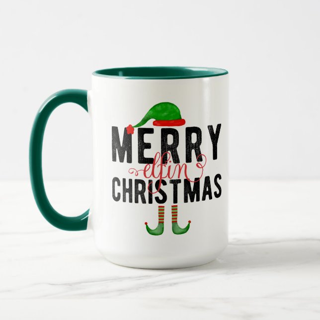 Mug Joyeux Noël Elfin (Gauche)