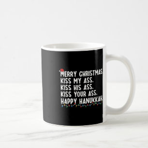 Mug Joyeux Noël Embrasse Mon Hanoukka Joyeux