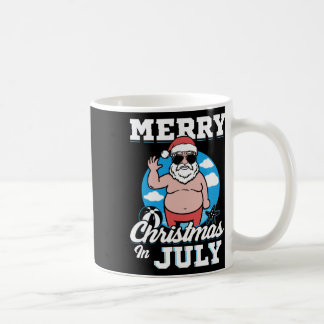 Mug Joyeux Noël en Juillet Drôle de Père Noël