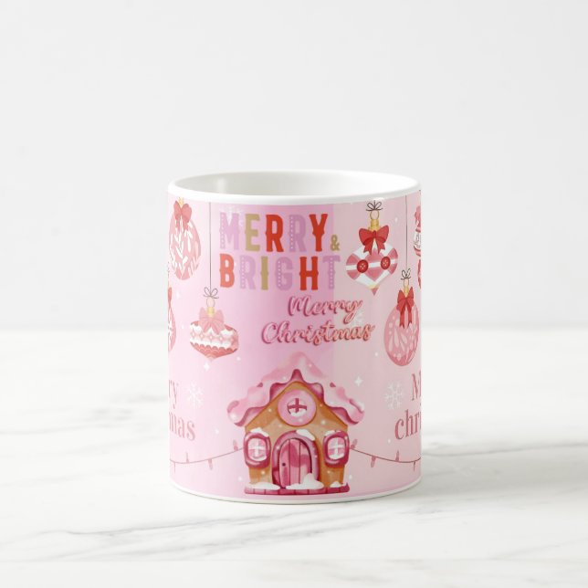 Mug Joyeux Noël en rose (Centre)