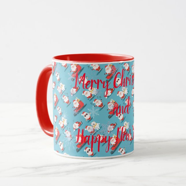 Mug Joyeux Noël et Bonne Année (Devant gauche)