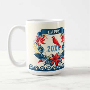 Mug Joyeux Noël et Bonne Année ! 20XX Red Bird