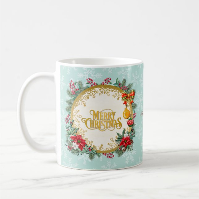 Mug Joyeux Noël et Bonne Année Avec Amour (Gauche)