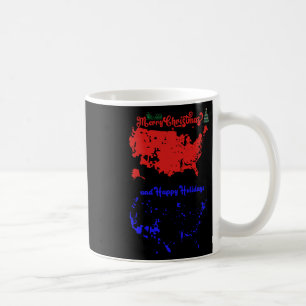 Mug Joyeux Noël Et Joyeuses Fêtes Carte Usa Festive