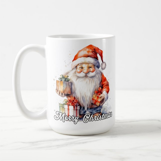 Mug Joyeux Noël Festif Petit Père Noël (Gauche)