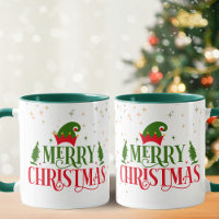 Joyeux Noël géant avec Casquette Elfe Vert