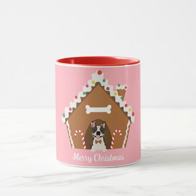 Mug Joyeux Noël Gingerbread Maison de chien (Centre)