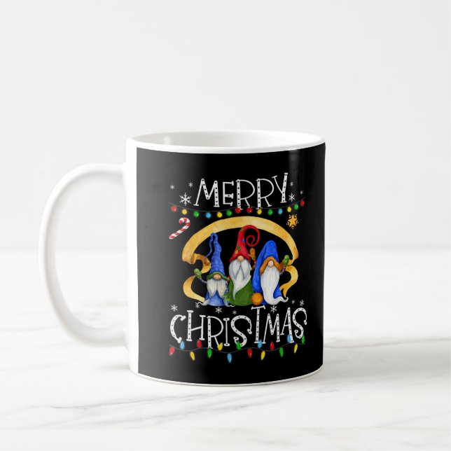 Mug Joyeux Noël Gnome Chemise Amusante Famille Feux En (Gauche)