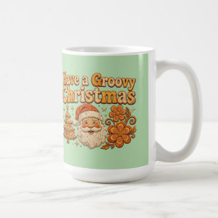Mug Joyeux Noël Groovy T-Shirt Rétro du Père Noël