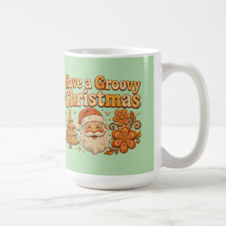 Mug Joyeux Noël Groovy T-Shirt Rétro du Père Noël