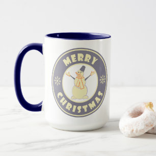 Mug Joyeux Noël heureux bonhomme de neige célèbre styl