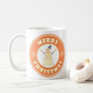 Mug Joyeux Noël heureux bonhomme de neige célèbre styl