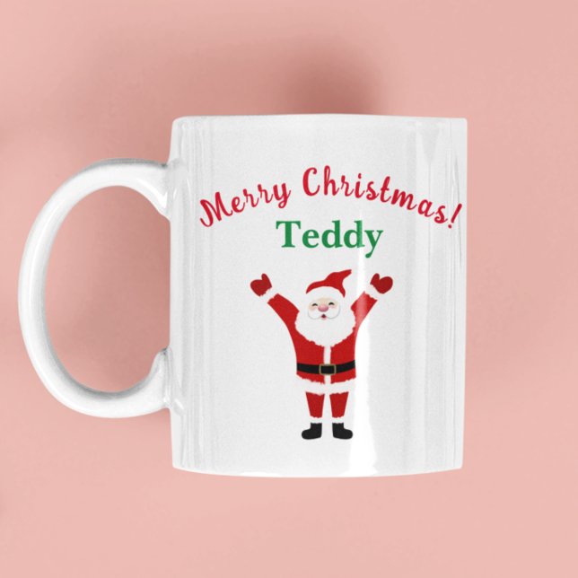 Mug Joyeux Noël Heureux Nom du Père Noël (Créateur téléchargé)