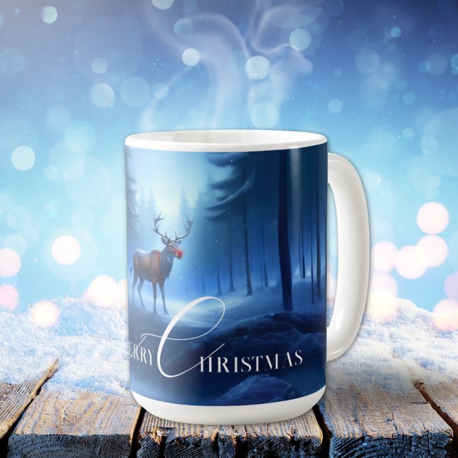 Mug Joyeux Noël hivernal adorable et modifiable (Créateur téléchargé)