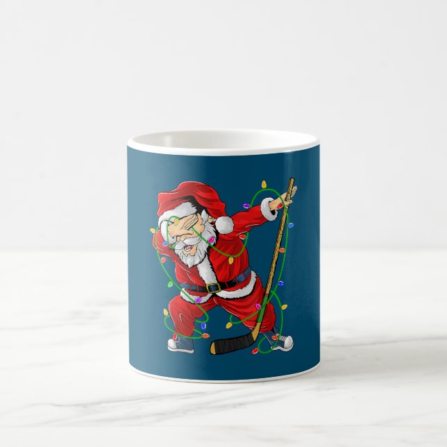 Mug Joyeux Noël Hockey sur glace Dabbing Santa Claus (Centre)