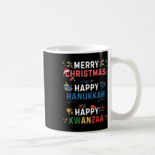 Mug Joyeux Noël Joyeux Hanoukka Joyeux Kwanzaa 10 (Droite)