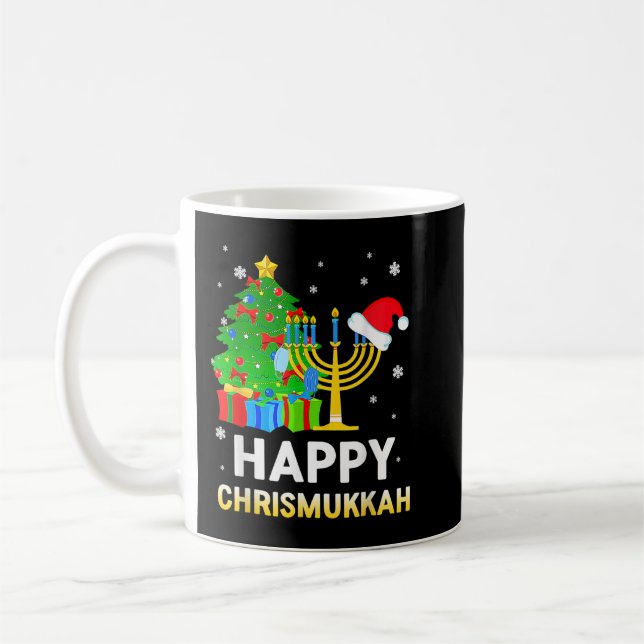 Mug Joyeux Noël juif Chrismukkah Hanoukka Holida (Gauche)