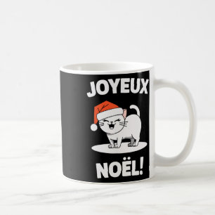 Mug Joyeux Noël Khao Manee Blanc Chat Noël Père Noël 1