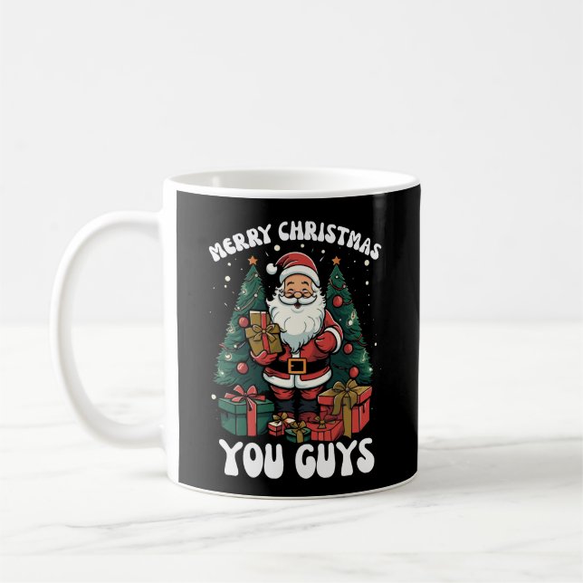 Mug Joyeux Noël les gars Père Noël (Gauche)