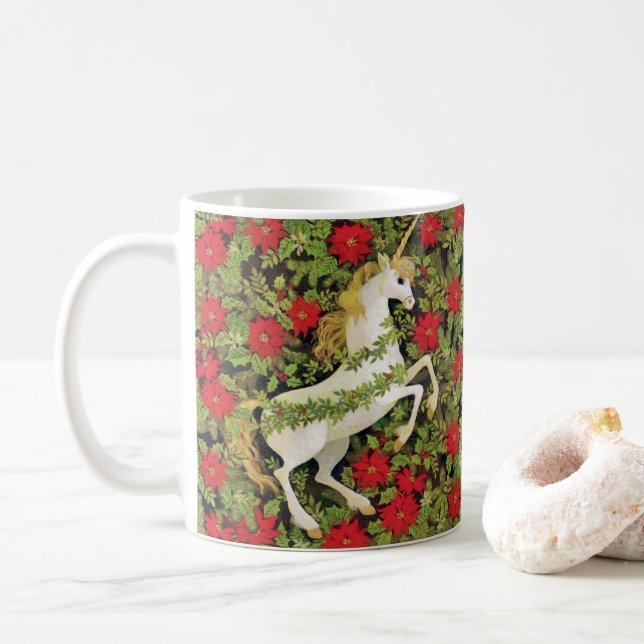 Mug Joyeux Noël licorne (Avec donut)