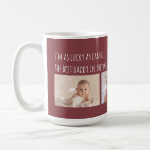 Mug Joyeux Noël Lucky Me Meilleur Papa Personnalisé