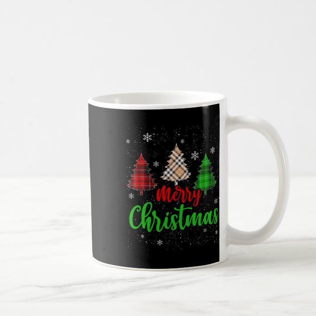 Mug Joyeux Noël Lumières Rouge Noël Chapeau Noël Famil (Droite)