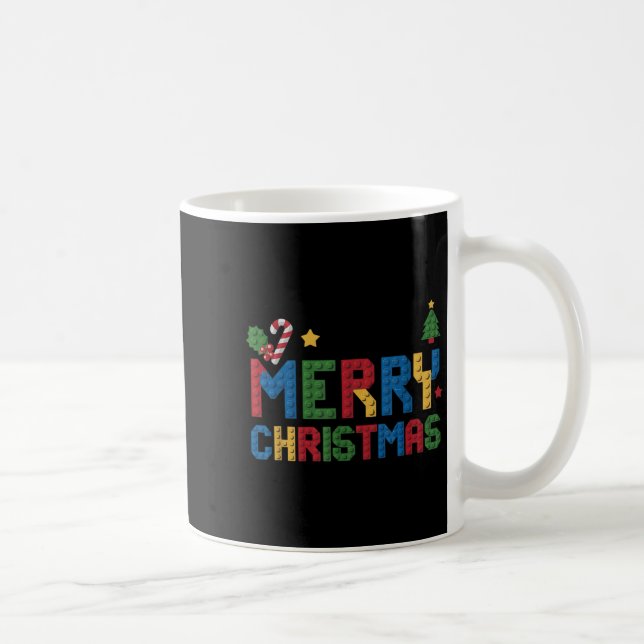 Mug Joyeux Noël Master Builder Blocs de Construction E (Droite)