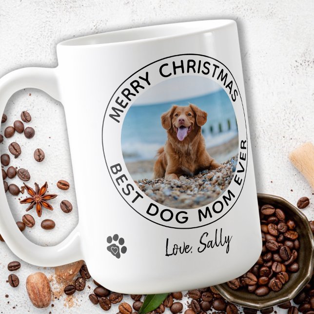 Mug Joyeux Noël Meilleur Chien Maman Jour Animal de Co (Créateur téléchargé)