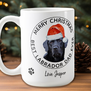 Mug Joyeux Noël Meilleur Labrador Papa Jamais Black La
