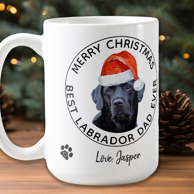 Mug Joyeux Noël Meilleur Labrador Papa Jamais Black La (Créateur téléchargé)