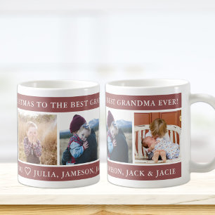 Mug Joyeux Noël Meilleure grand-mère personnalisée